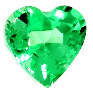 Heart 0.64 Green Emerald - #1083509