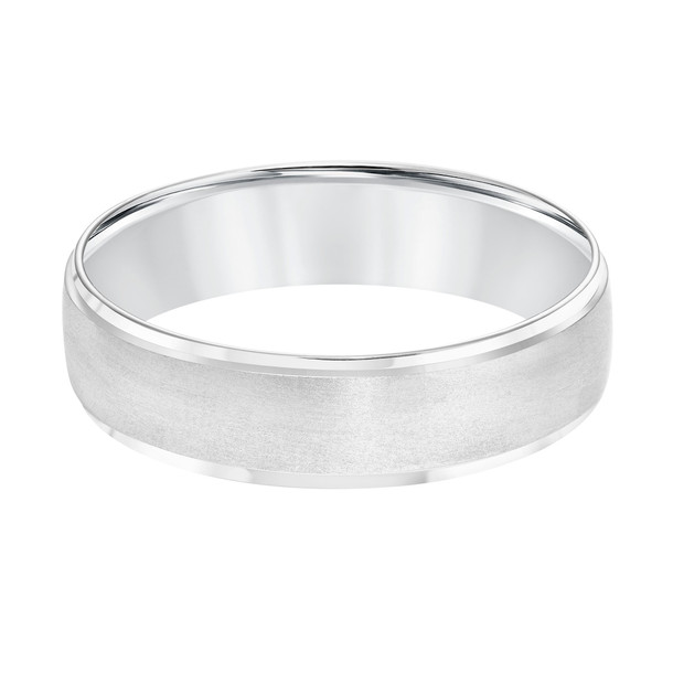 Matte with Polished Edge Wedding Band