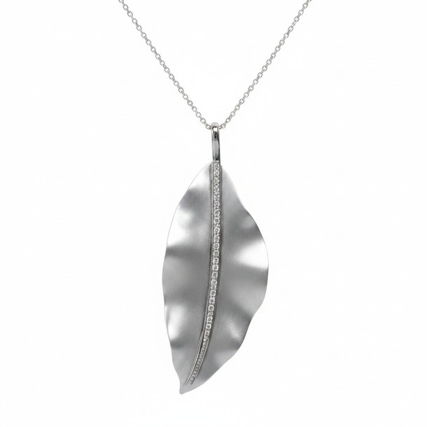 Simon G. Fallen Leaves Diamond Pendant