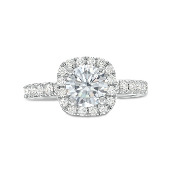 Cushion Halo Engagement Setting by Adorette