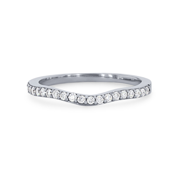True Romance Petite Contour Diamond Wedding Band
