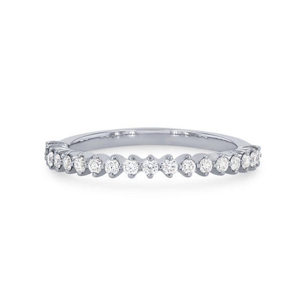 Offset Diamond Wedding Band