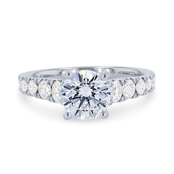 Cathedral Graduated Diamond Engagement Setting