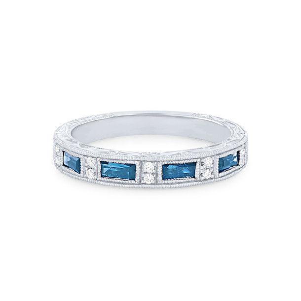 Kirk Kara Charlotte Sapphire and Diamond Wedding Band