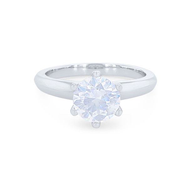 A. Jaffe Solitaire Six Prong Wide Tapered Engagement Setting