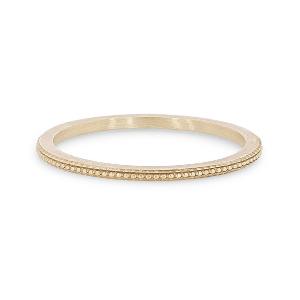 Milgrain Edge 1mm Wedding Band