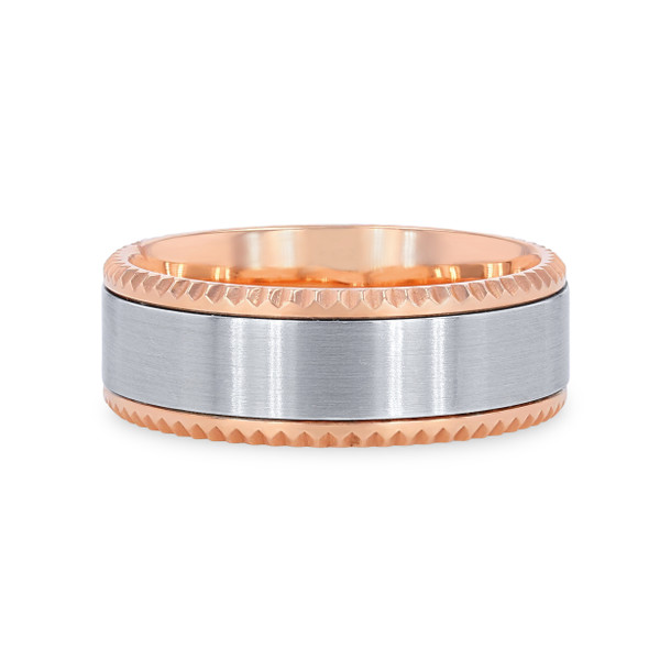 Quoin Edge 8mm Wedding Band
