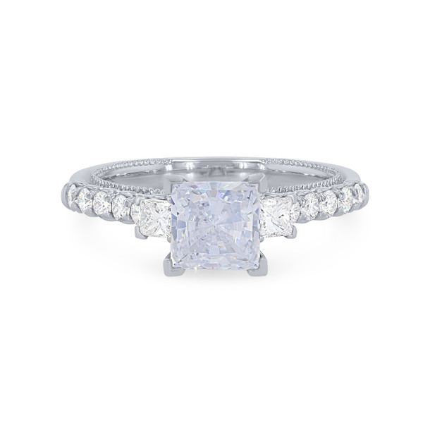 Verragio Renaissance Three Stone Princess Engagement Setting