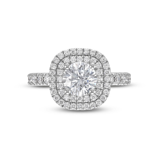Double Halo Engagement Setting by Adorette
