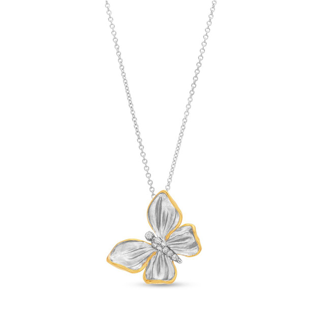 Simon G. Monarch Butterfly Diamond Pendant