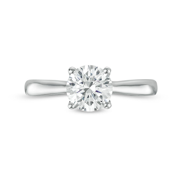 Solitaire 2.5mm Cathedral Tapered Engagement Setting by Adorette