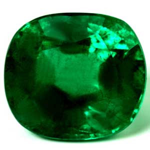 Cushion 3.82 Green Emerald - #1090722