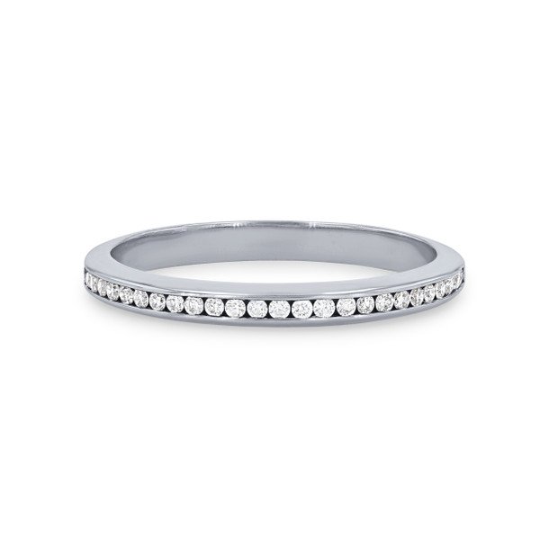 Petite Channel Diamond Wedding Band