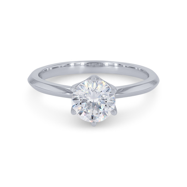 A. Jaffe Six Prong Hidden Diamond Engagement Setting