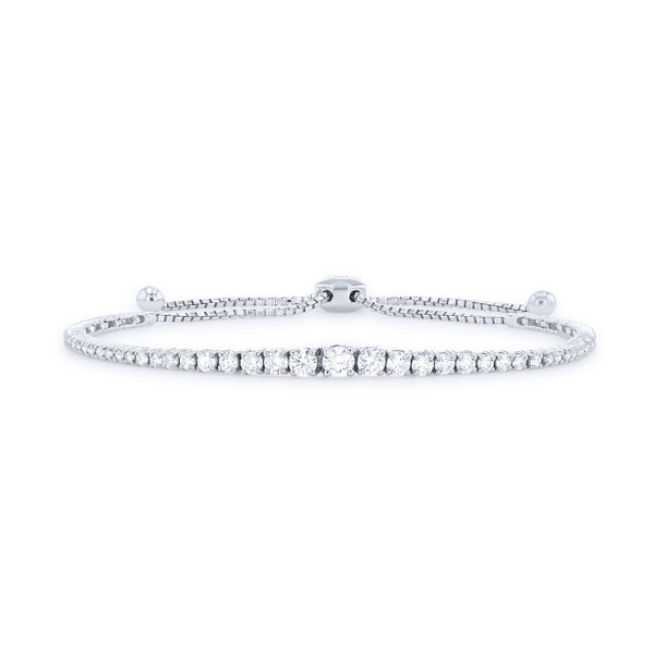 Graduated Diamond Bolo Bracelet