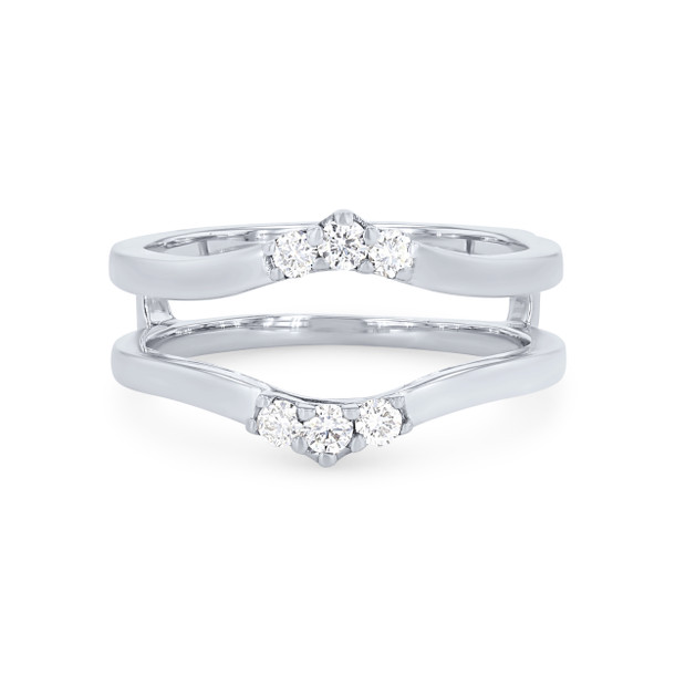True Romance Contour Diamond Trio Ring Guard