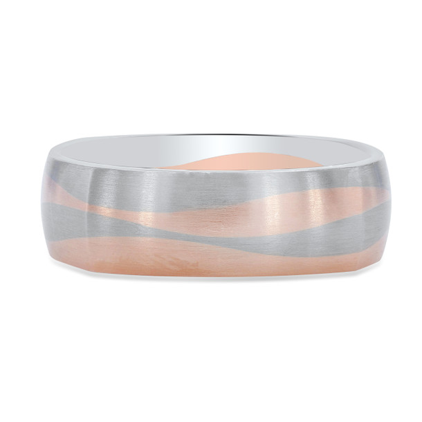 Two-Tone Square Wedding Band