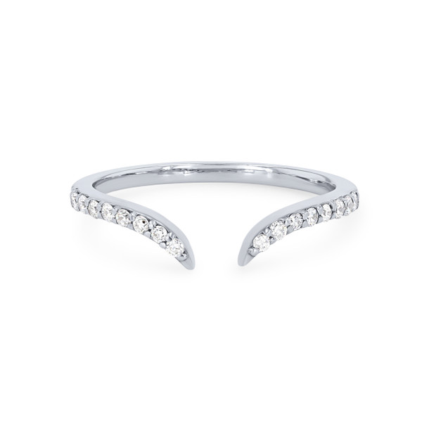 True Romance Open Contour Diamond Wedding Band