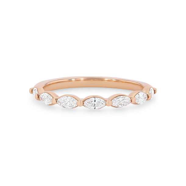Marquise Diamond Wedding Band