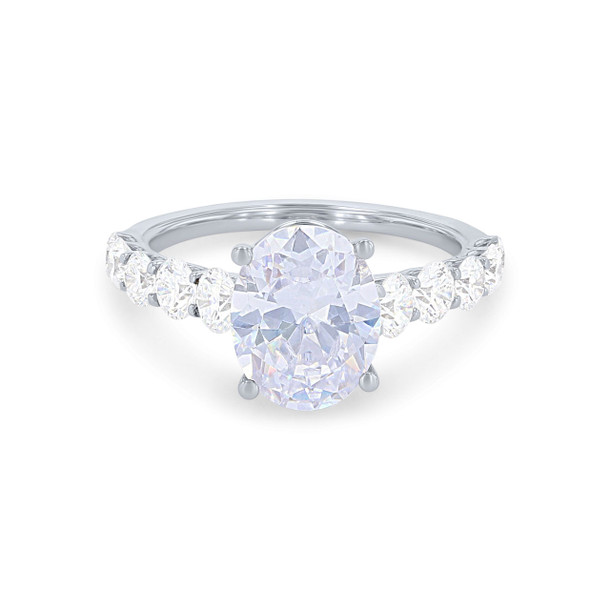 Simon G. Graduated Diamond Cathedral Engagement Setting