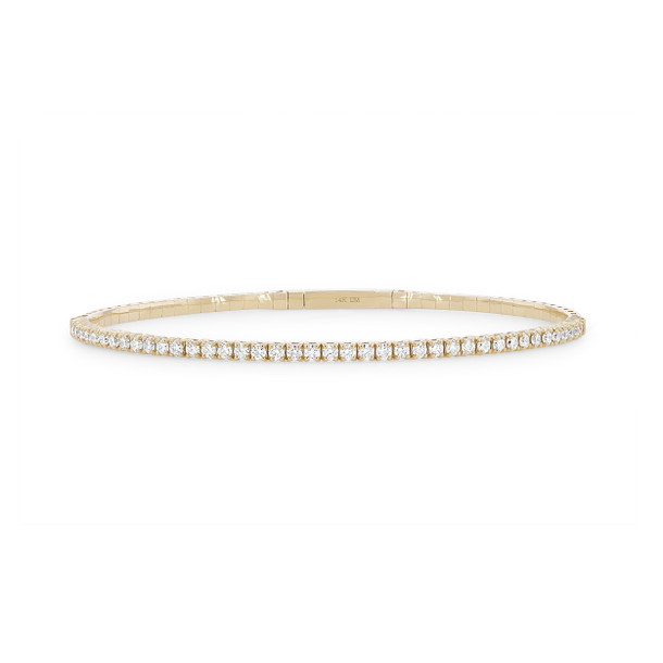 Flexible Diamond Bangle Bracelet