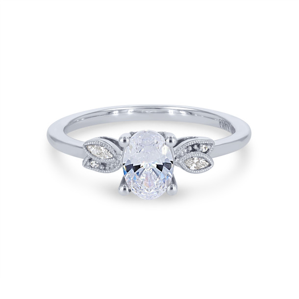 Kirk Kara Dahlia Floral Diamond Engagement Setting