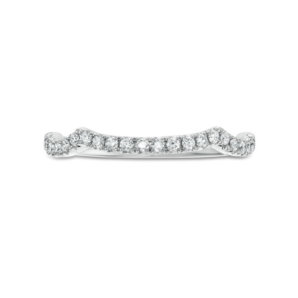 Contour Diamond Wedding Band by Adorette