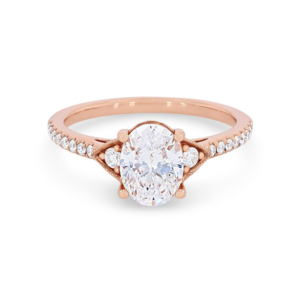 Milgrain Diamond Engagement Setting