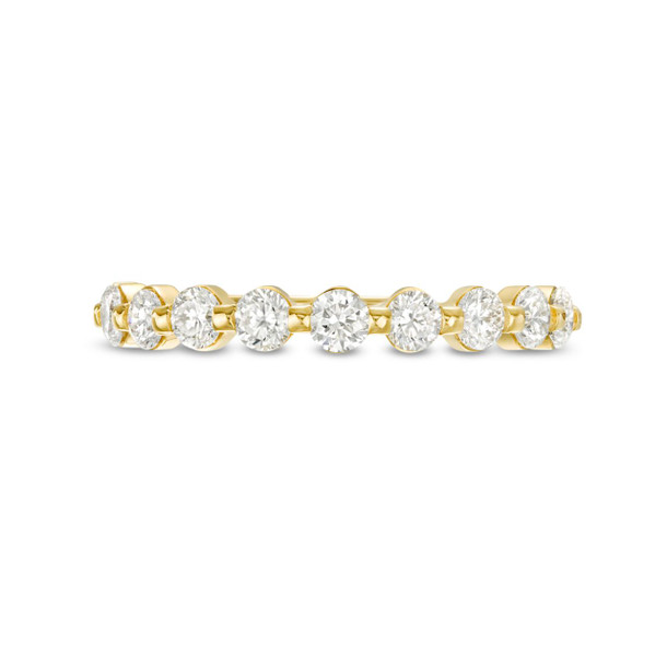 Single Prong Diamond Wedding Band by Adorette