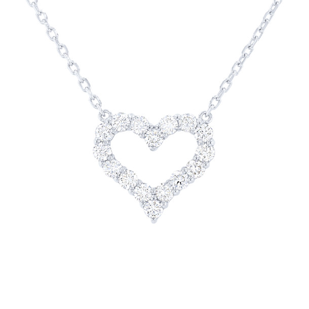 Diamond Heart Pendant Necklace