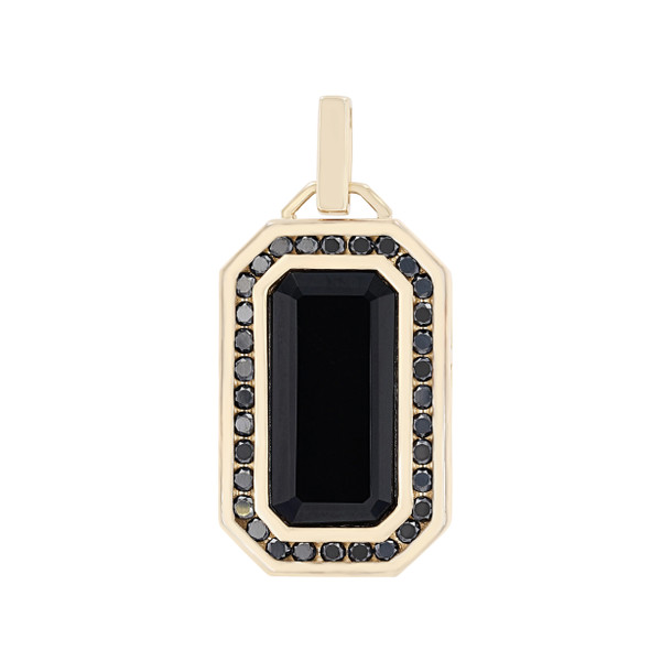 Black Diamond and Onyx Pendant