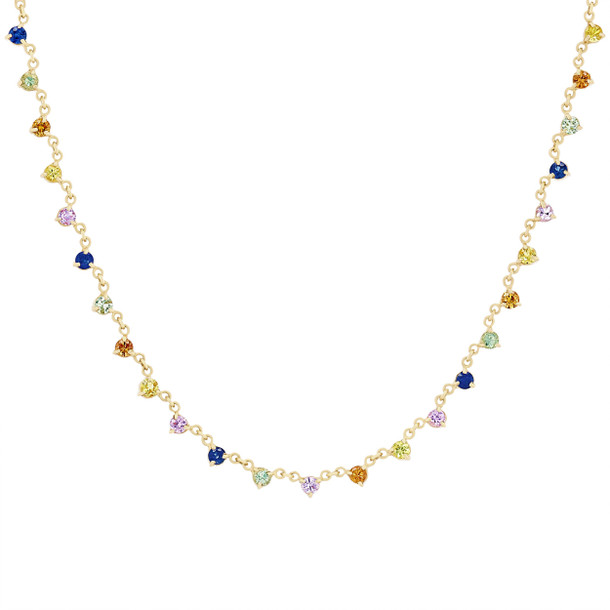 Multicolor Sapphire Necklace