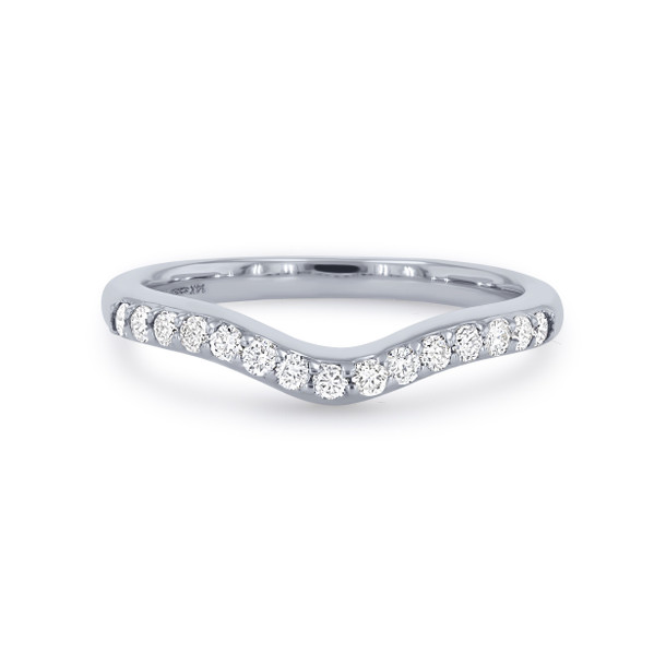 True Romance Contour Diamond Wedding Band