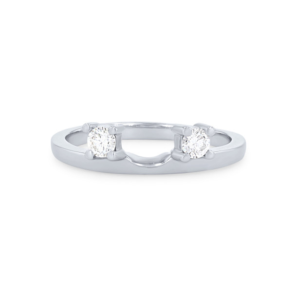 True Romance Three Stone Diamond Ring Guard