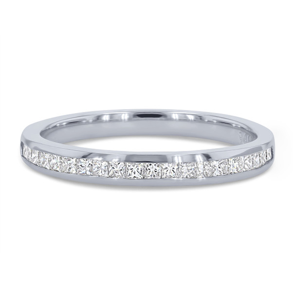Channel Princess Diamond Wedding Band