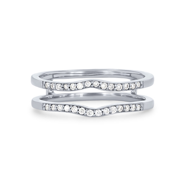 True Romance Beadset Diamond Contour Ring Guard
