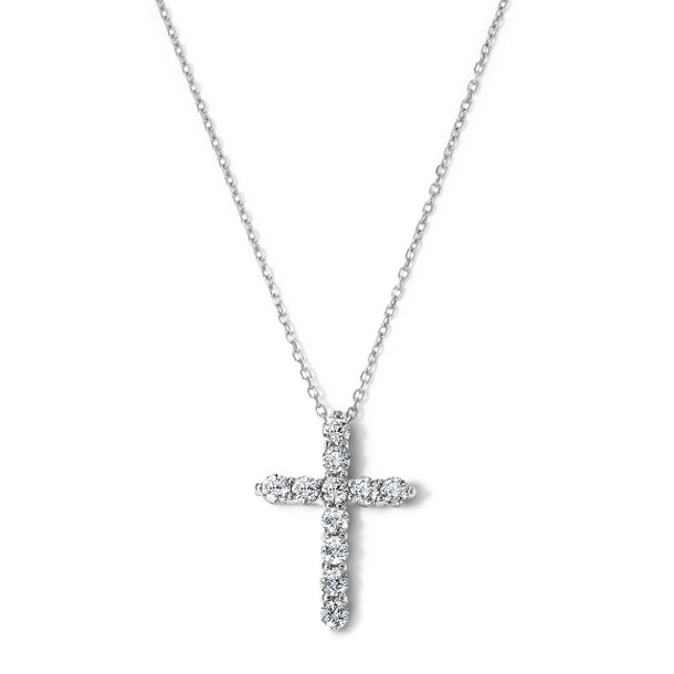 Diamond Cross Pendant Necklace