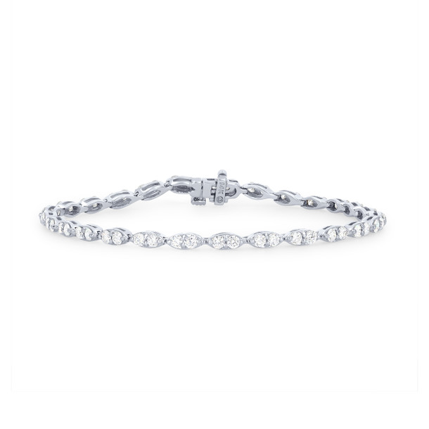 Marquise Framed Diamond Bracelet
