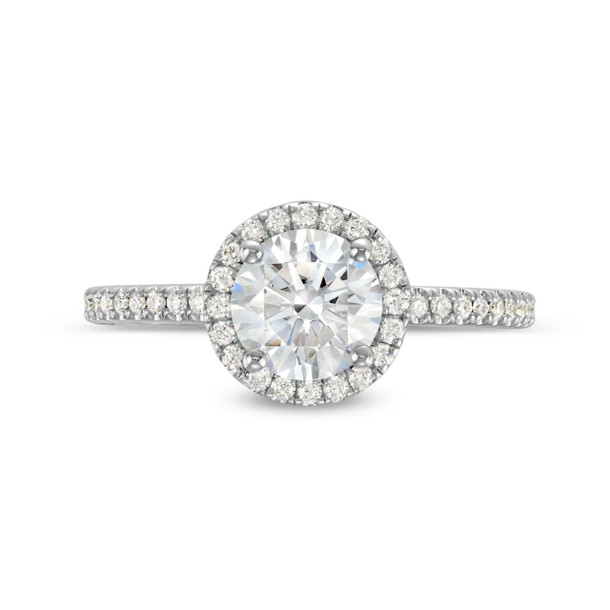 Round Halo Engagement Setting by Adorette