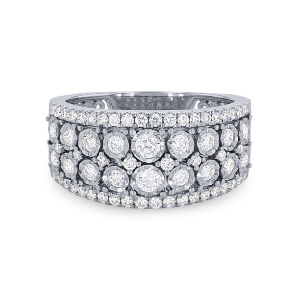 Multi-Row Illusion Diamond Band