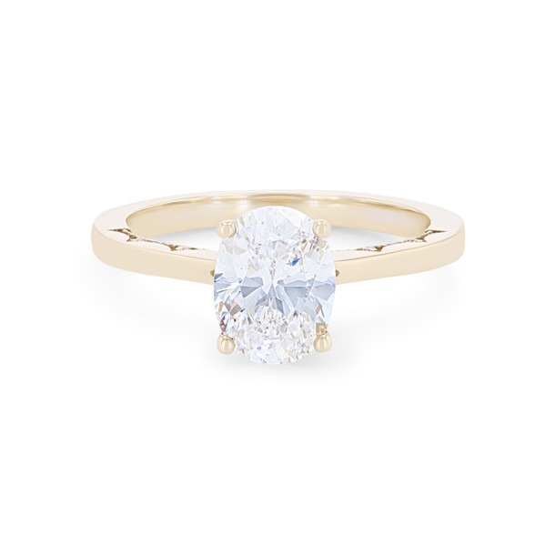 Tacori Coastal Crescent Oval Solitaire Engagement Setting