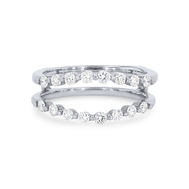 True Romance Contour Single Prong Diamond Ring Guard