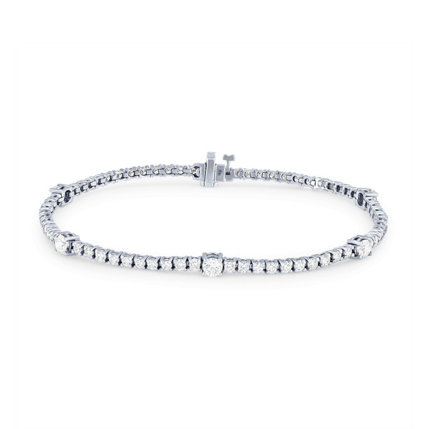 Alternating Diamond Tennis Bracelet (2.50tw)