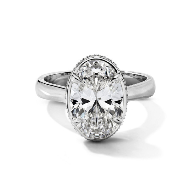 Simon G. Four Prong Hidden Halo Engagement Setting