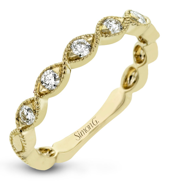Simon G. Marquise Shape Milgrain Diamond Band
