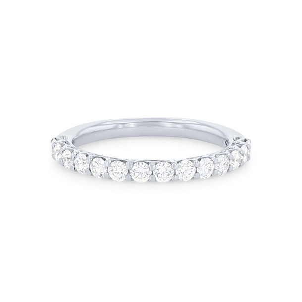 Open Profile Diamond Wedding Band