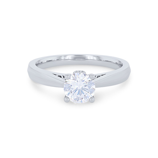 Sylvie Solitaire Filigree Cathedral Engagement Setting