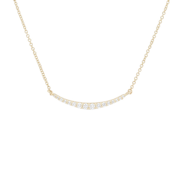 Graduated Curve Diamond Pendant