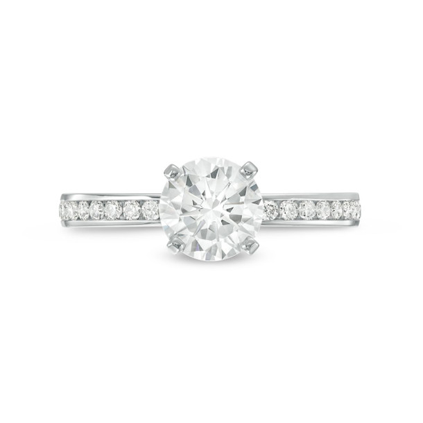 Channel Diamond Engagement Setting by Adorette