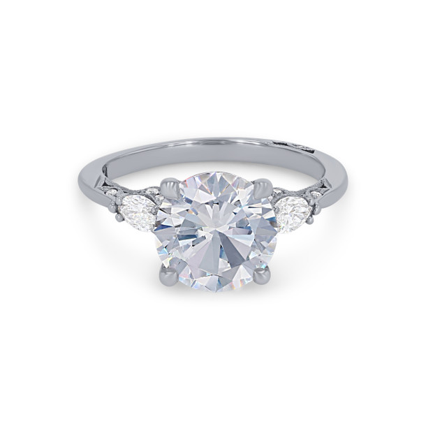 Simply Tacori Three Stone Marquise Diamond Engagement Setting